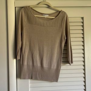 New York & Company Tan Medium Sweater